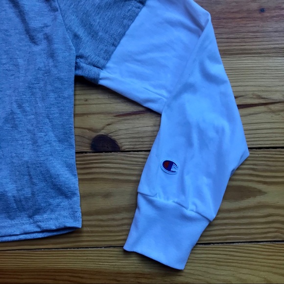 Champion Gray Long Sleeve T-Shirt, EUC, XL - Picture 7 of 14
